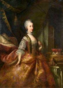 Johann Gottfried Auerbach Archduchess Maria Amalia of Austria France oil painting art